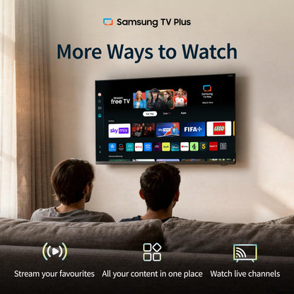 HYE 43" LED Smart TV - 4K Ultra HD, Samsung Tizen OS & Gaming Hub, Black