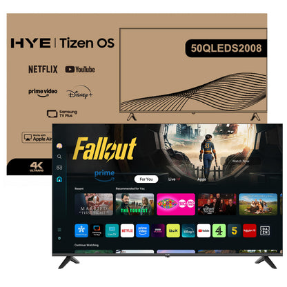 HYE 43" LED Smart TV - 4K Ultra HD, Samsung Tizen OS & Gaming Hub, Black