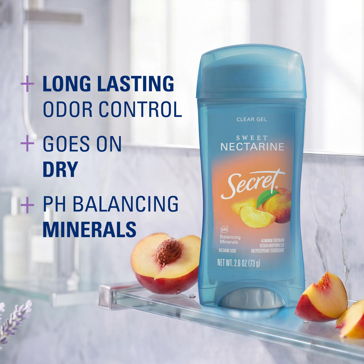 Secret Antiperspirant Deodorant for Women, Cozy Vanilla Scent, 2.6 oz