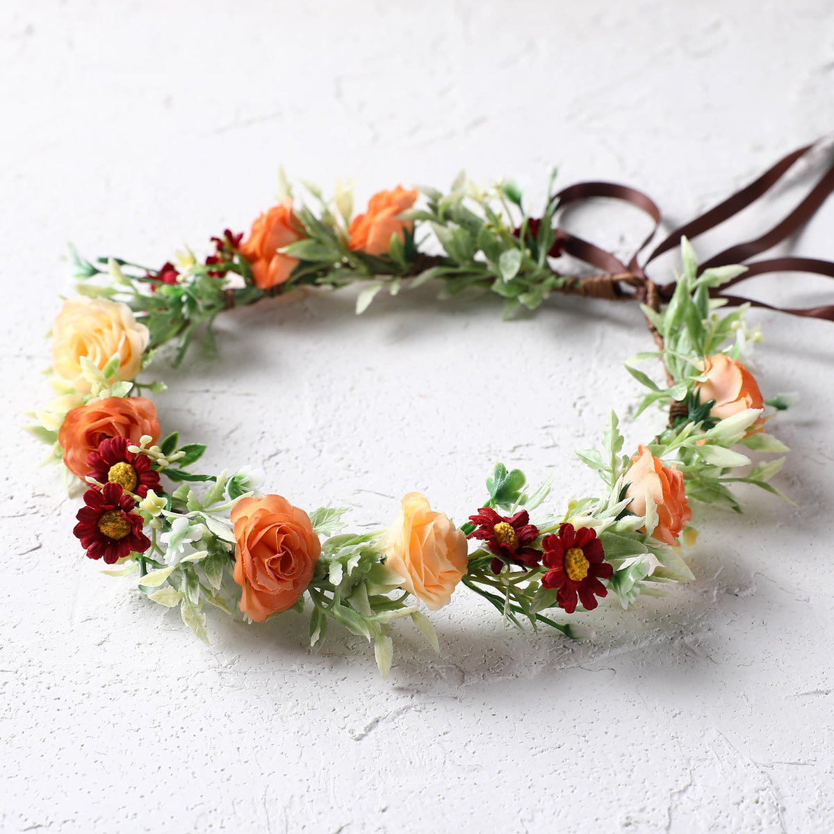 Pink Bohemian Flower Crown, Fairy Babys Breath Flower Headband