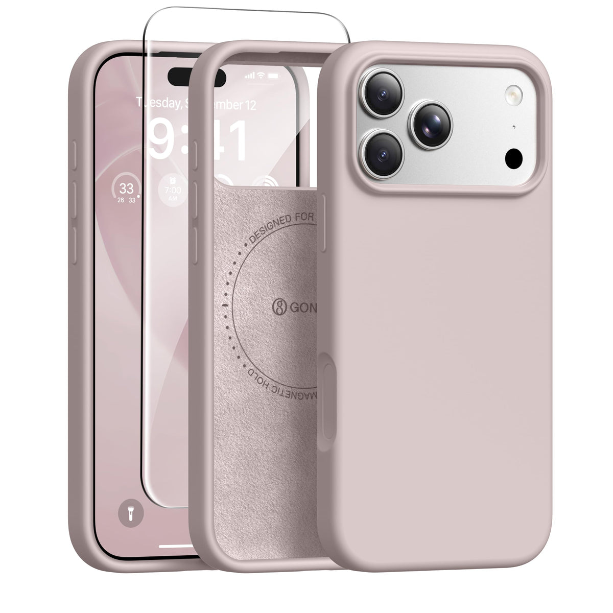 GONEZ for iPhone 18 Pro Max Case/iPhone 17 Pro Max Case, Mist Blue