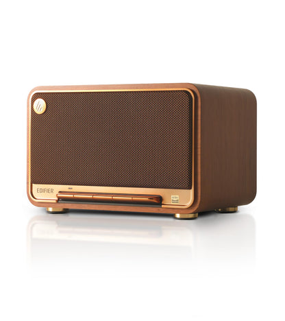 Edifier D32 Retro Wooden Tabletop Wireless Speaker AirPlay2, White