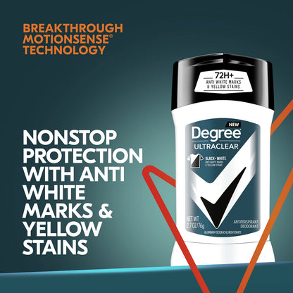 Degree Men UltraClear Antiperspirant Deodorant, 2 Count, 2.7 oz