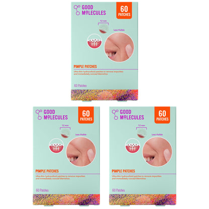 Good Molecules Pimple Patches, Hydrocolloid Patches for Face, 60 Count