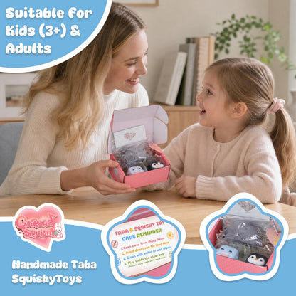 Handmade Taba Seal Squishy Stress Relief Toys - Ultra Soft Silicone Squeeze Toys for Kids & Adults, Reusable Non-Violent Squishy Toys for Stress Relief & Relaxation