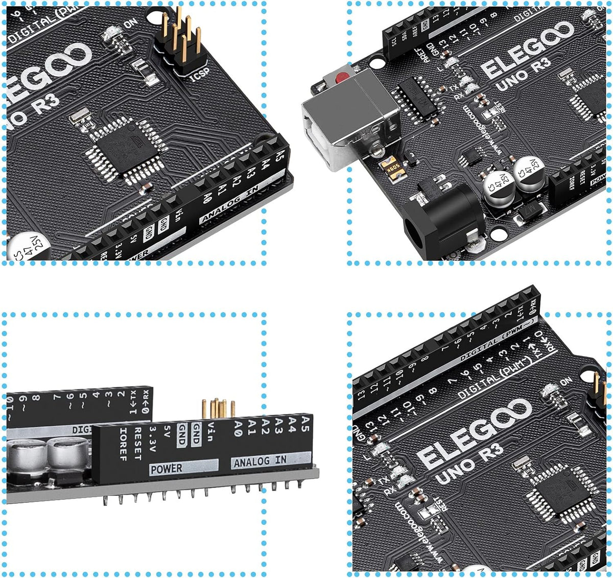 ELEGOO UNO R3 Controller Board ATmega328P, Compatible with Arduino