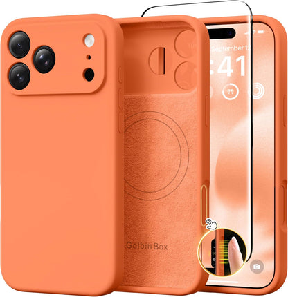GolbinBox Magnetic for iPhone 13/14 Case, Silicone Cover, Blackcurrant