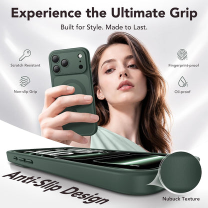 Magnetic Shockproof for iPhone 18 Pro & iPhone 17 Pro Case, Sunset Orange
