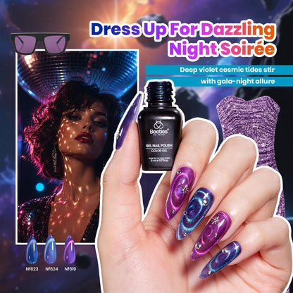 Beetles Gel Nail Polish Kit with U V Light - 80Pcs 55 Colors Gel Nail Kit