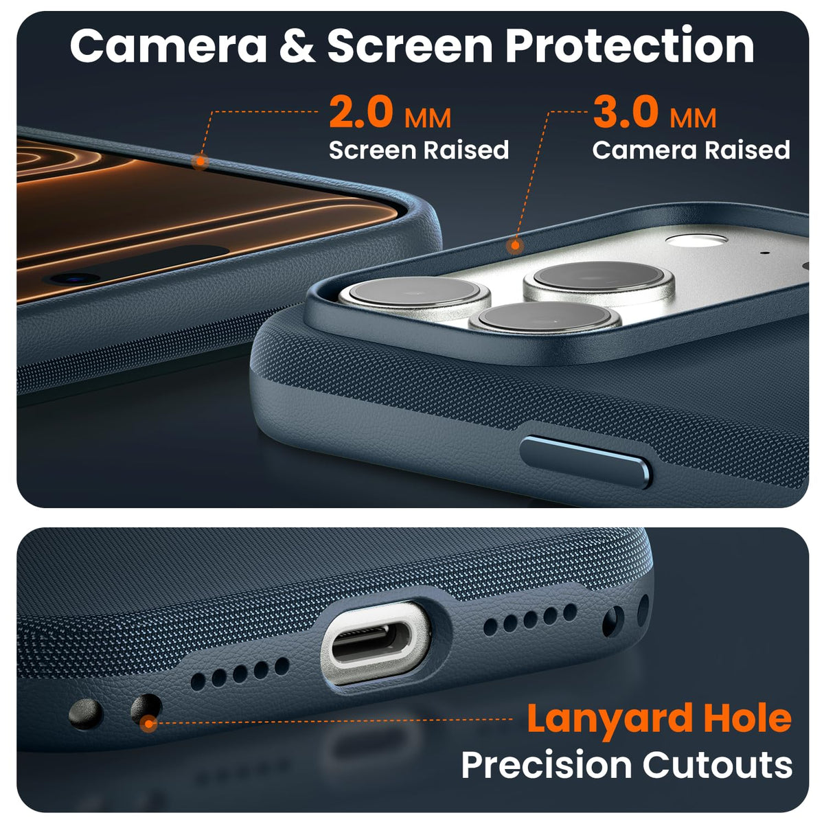 Mkeke for iPhone 17 Pro Max Case Techwoven Green, [Compatible with MagSafe] [Camera Control Cover] [Premium Tech Woven Fabric] [Drop Protection] Shockproof Skin-Friendly
