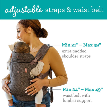 Infantino Flip 4-in-1 Baby Carrier Convertible Ergonomic, Gray