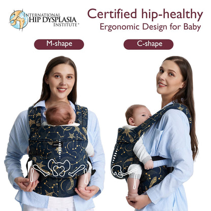Momcozy PureHug Baby Carrier - Ergonomic, Cozy and Lightweight for 7-45 lbs