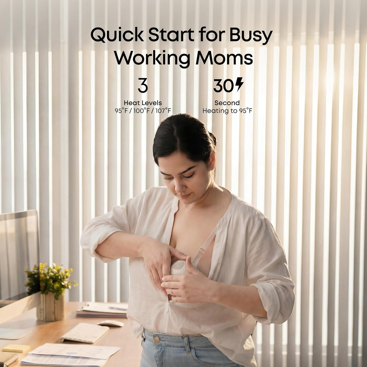 eufy Heated Wearable Breast Pump E20, Hands-Free, App Control