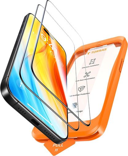 TORRAS Military-Grade Unbreakable for iPhone 18 Pro Screen Protector 2-Pack