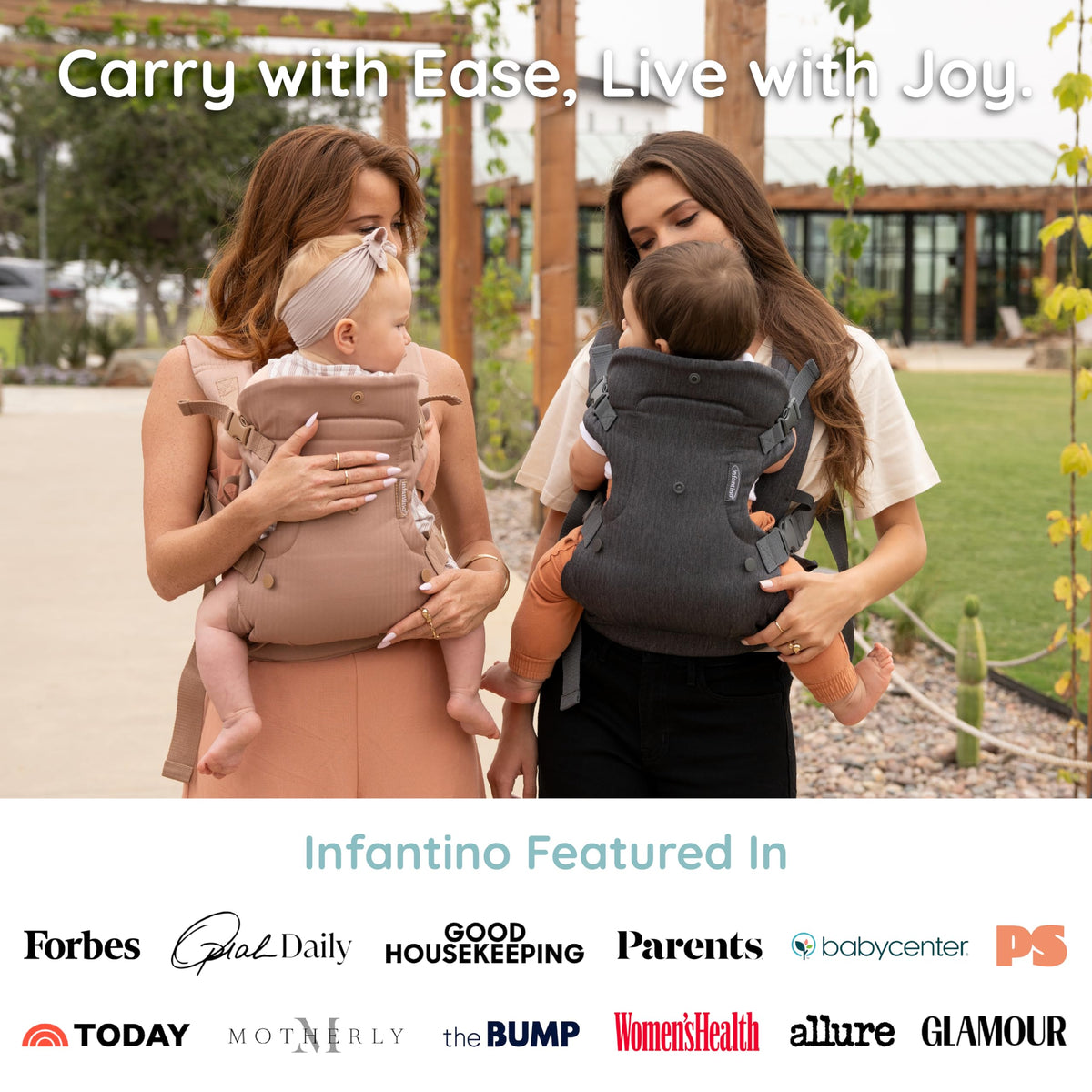 Infantino Flip 4-in-1 Baby Carrier Convertible Ergonomic, Gray