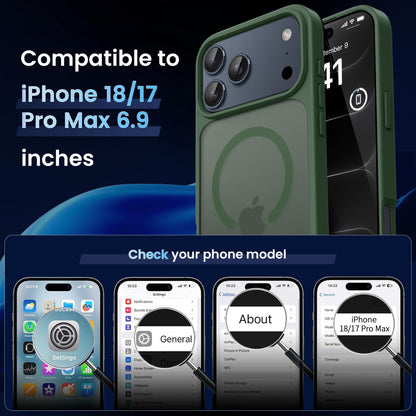 CACOE Magnetic Case for iPhone 17 6.3 inch, Light Purple