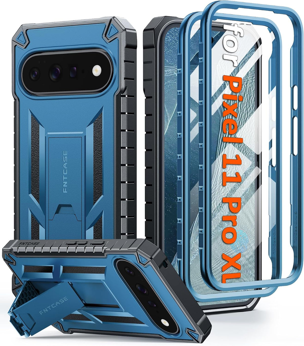 FNTCASE for Google Pixel 11 Pro XL Case with Built-in Screen Protector