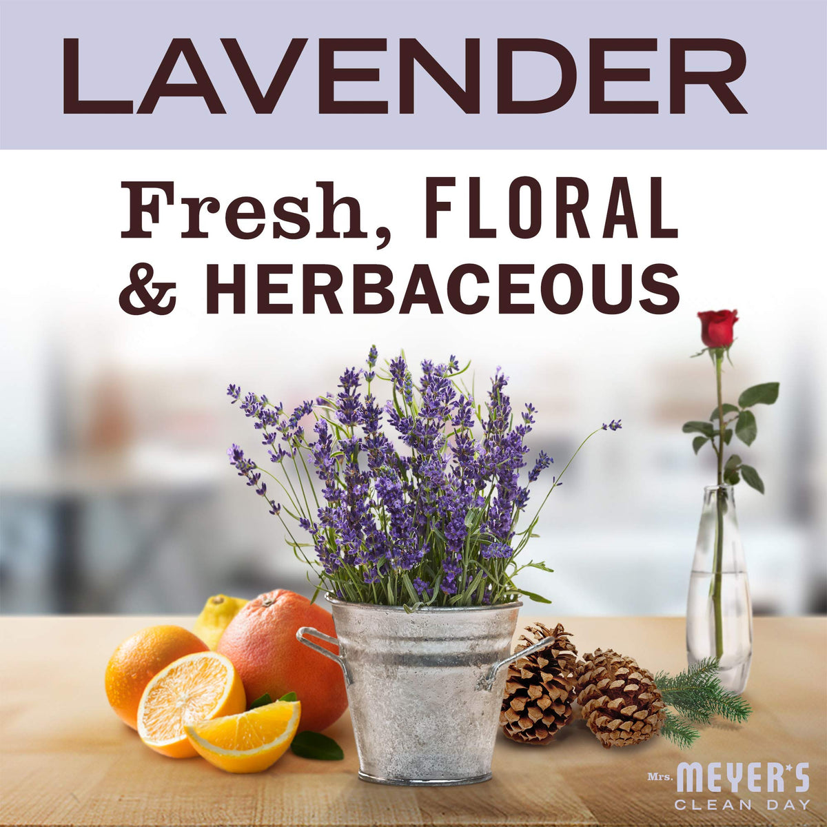 MRS. MEYER'S CLEAN DAY Hand Soap Refill, Lemon Verbena Scent, 33 Fl Oz Bottle