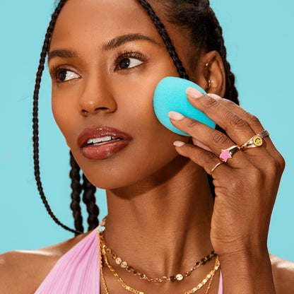 Real Techniques Mini Miracle Complexion Sponge for Makeup, 4 Count