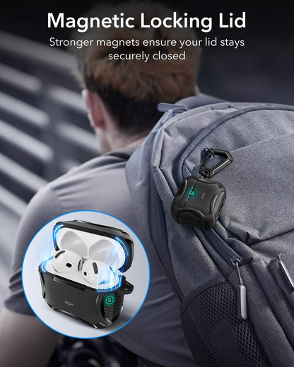 ESR for AirPods Pro 2 Case, Compatible with MagSafe, Cyber Series, Black