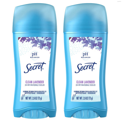 Secret Antiperspirant Deodorant for Women, Shower Fresh, 2.6 oz Pack of 2