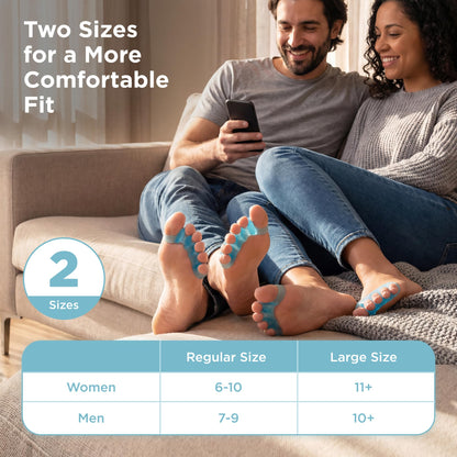 Mind Bodhi Toe Separators/Toe Spacers - Men & Women - Large Size - Blue