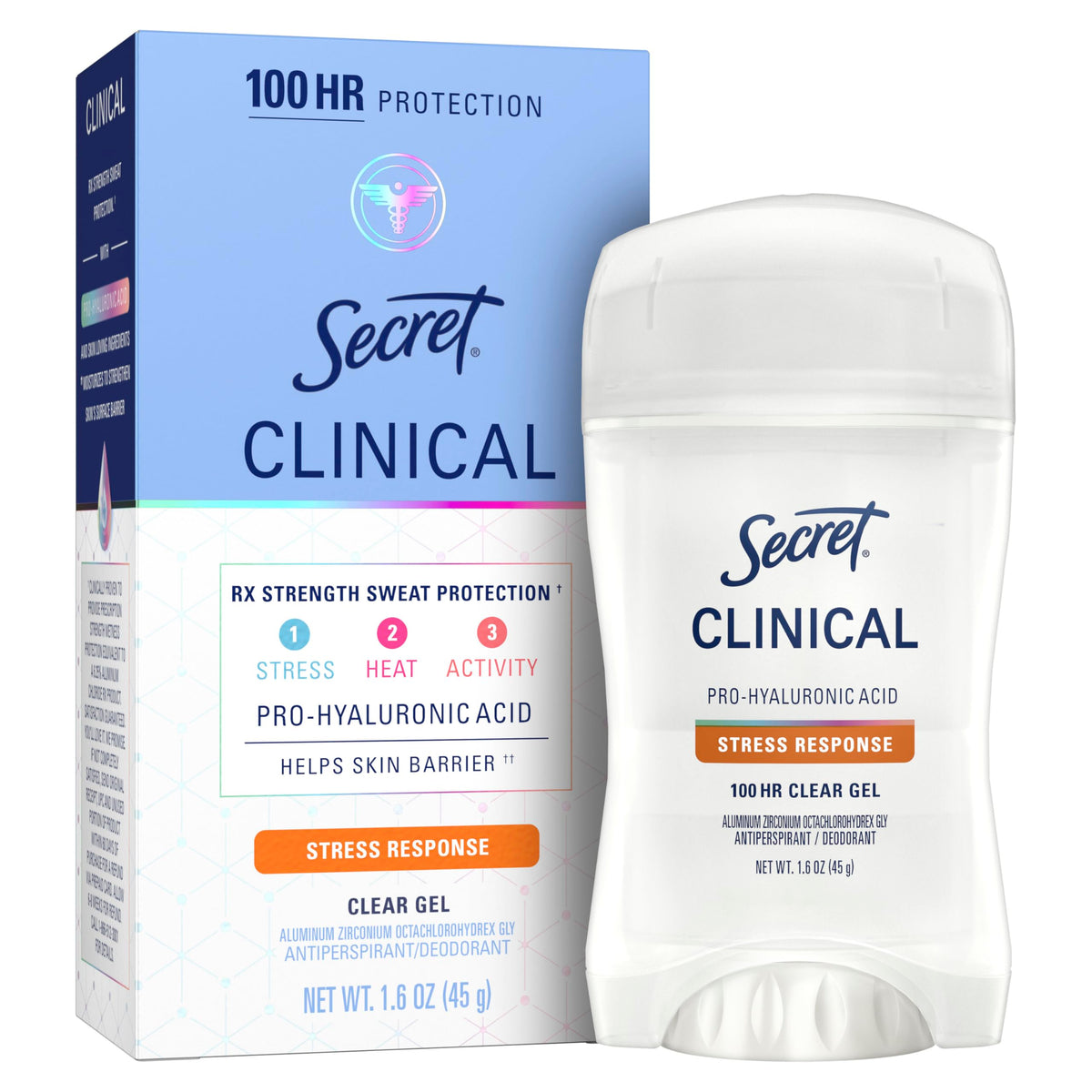 Secret Clinical Antiperspirant Deodorant, Completely Clean 2.6 oz Pack of 2