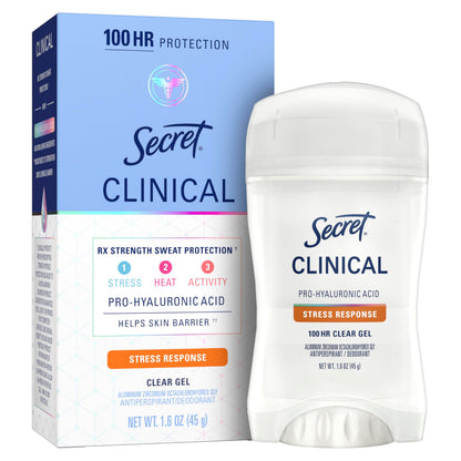 Secret Clinical Antiperspirant Deodorant, Completely Clean 2.6 oz Pack of 2
