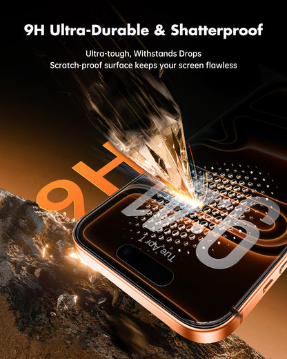 UNBREAKcable Privacy Screen Protector for iPhone 16 Pro, 2-Pack