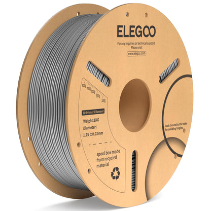ELEGOO PLA Plus 3D Printer Filament 1.75mm White 2KG, Tougher & Stronger