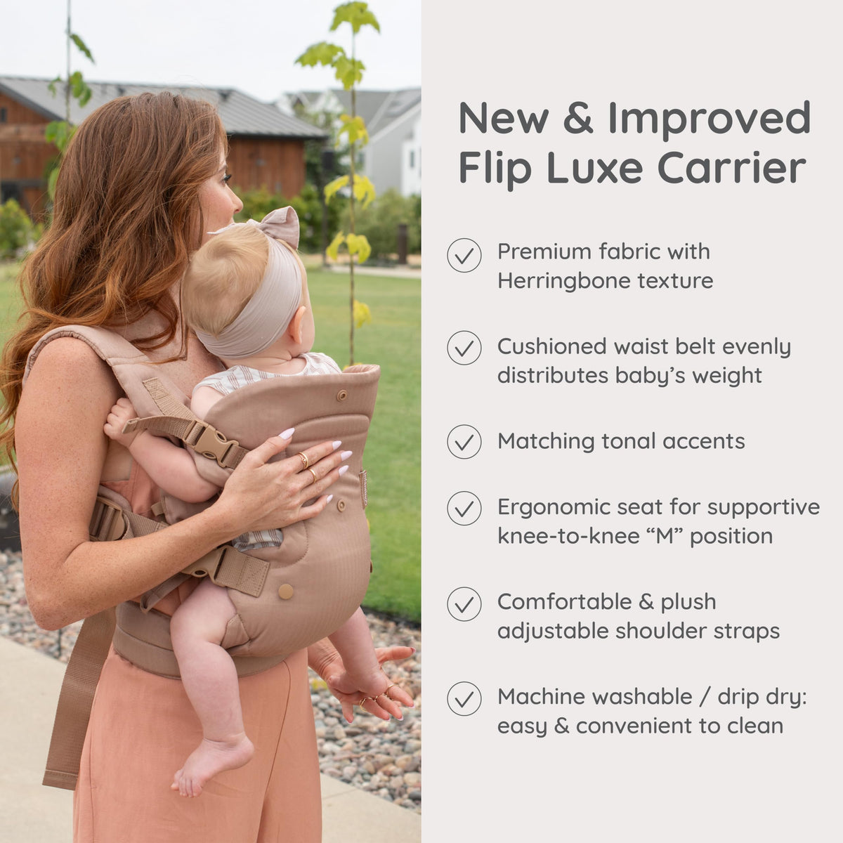 Infantino Flip 4-in-1 Baby Carrier Convertible Ergonomic, Gray