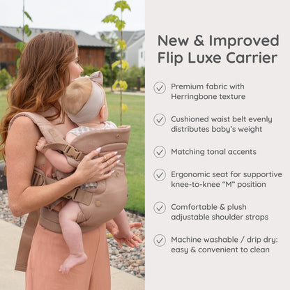 Infantino Flip 4-in-1 Baby Carrier Convertible Ergonomic, Gray