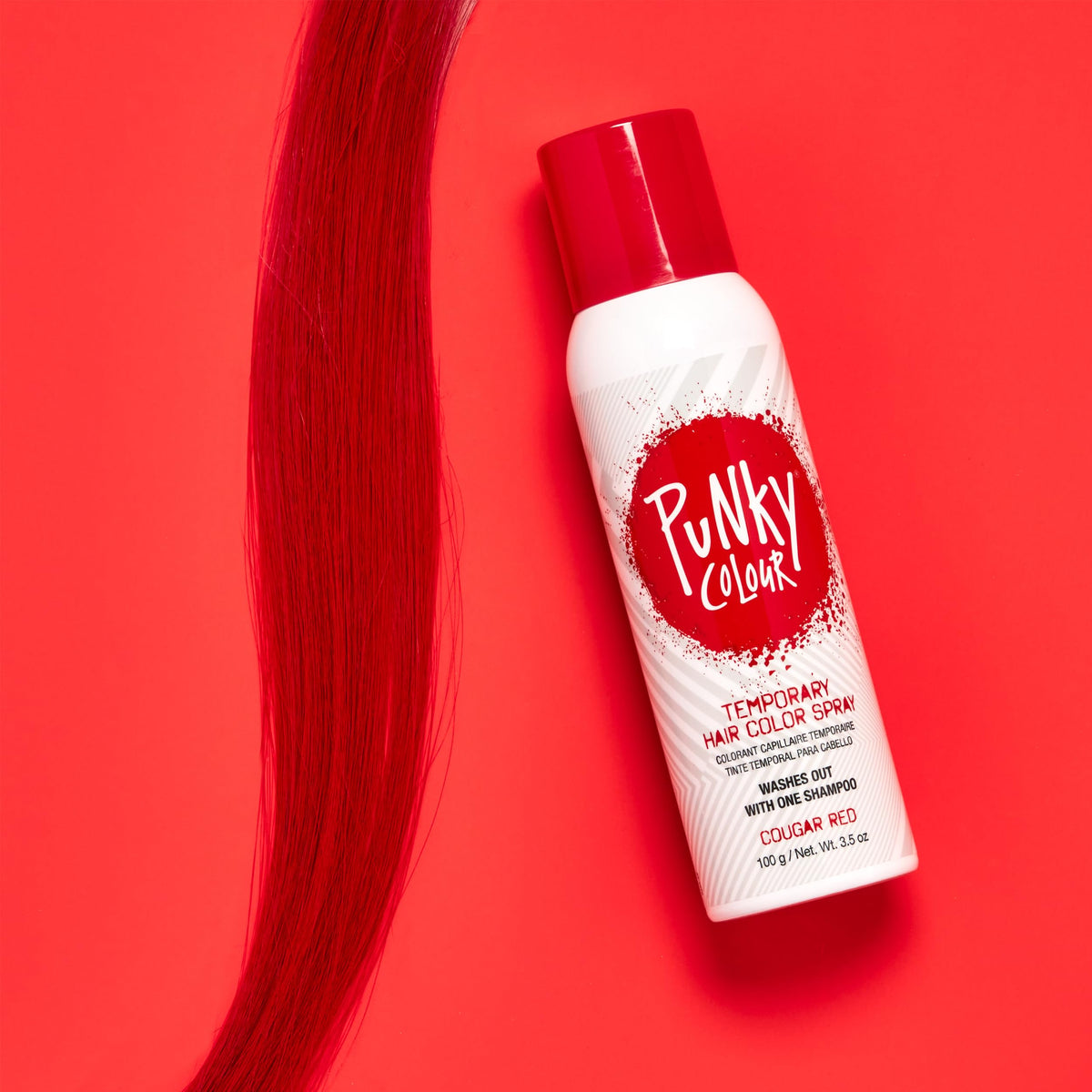 Punky Temporary Hair Color Spray Washes Out Tiger Orange, 3.5 oz, 1 Pack