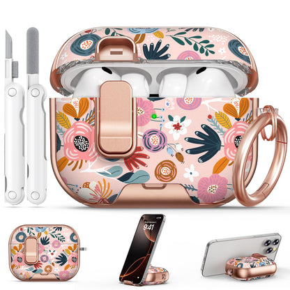 for AirPods Pro 2nd/1st Case (2023-2019)-Purple Bell Flower