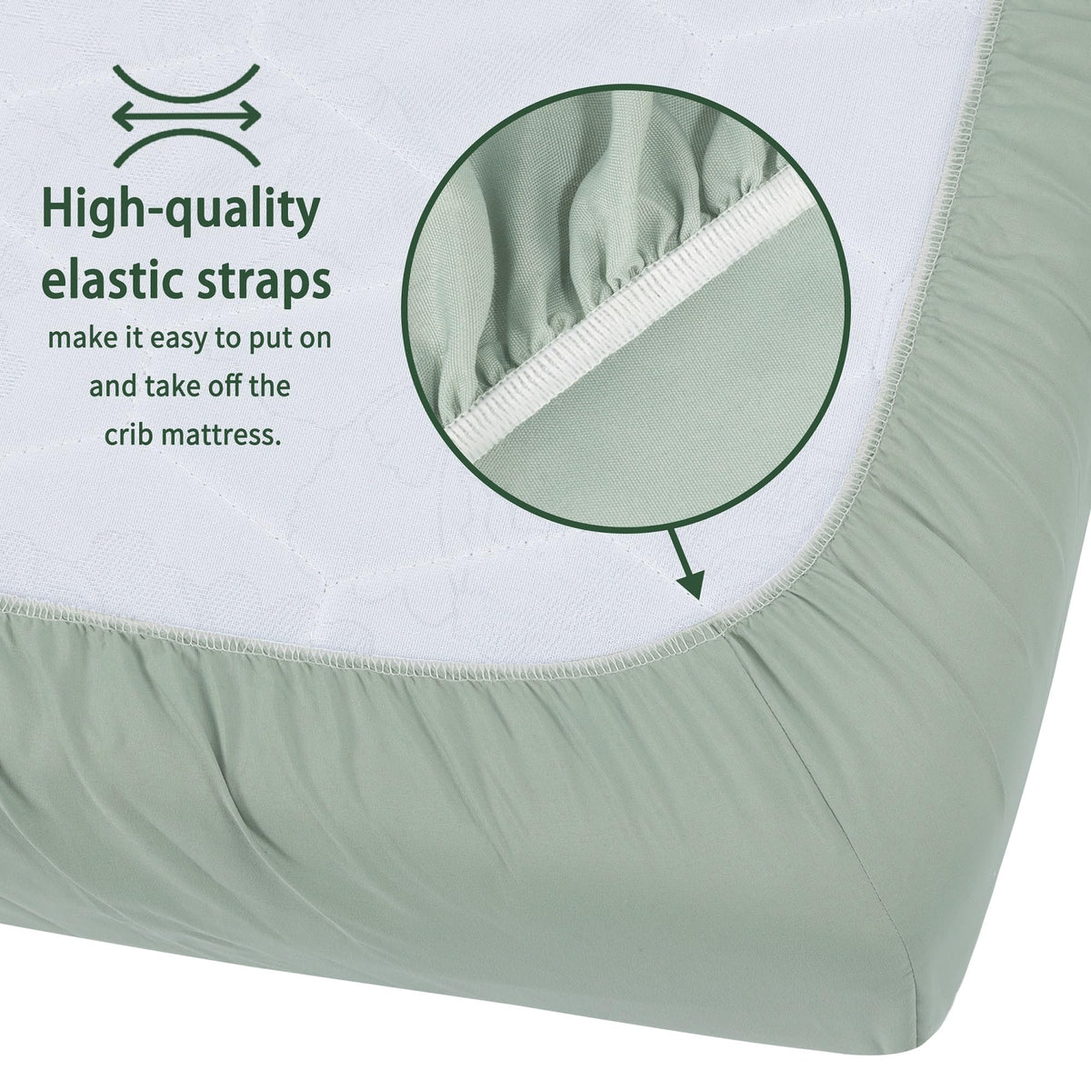 GUNTAIL Baby Crib Sheets for Boys Girls, 2 Pack Fitted Crib Sheet for Standard Crib and Toddler Mattress, Soft Microfiber Baby Sheet 52x28x8in. (Love & Pink)