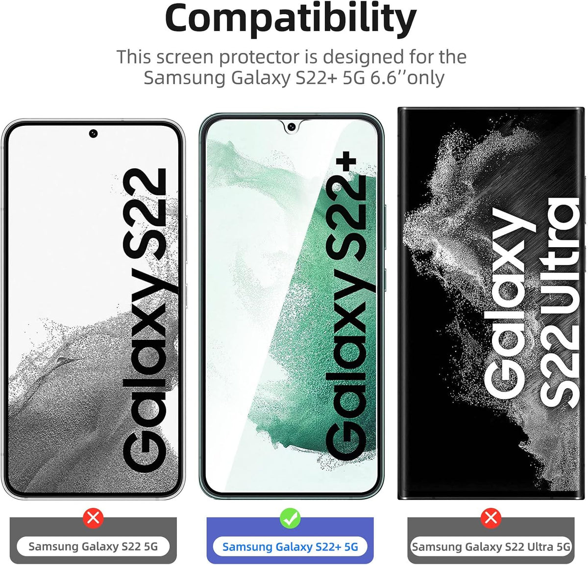 NEW'C for Samsung Galaxy S23 6.1" (SM-S911),Screen Protector Tempered Glass