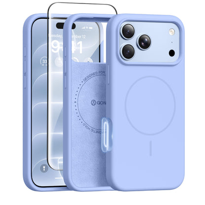 GONEZ for iPhone 18 Pro Max Case/iPhone 17 Pro Max Case, Mist Blue