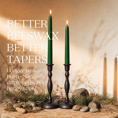 Taper Candles, 12 Inch Terracotta, 2 Count