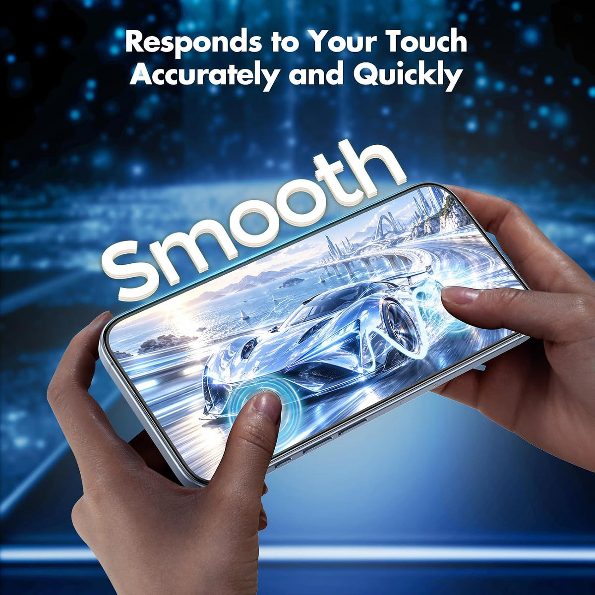 UNBREAKcable Privacy Screen Protector for iPhone 15, Full Coverage