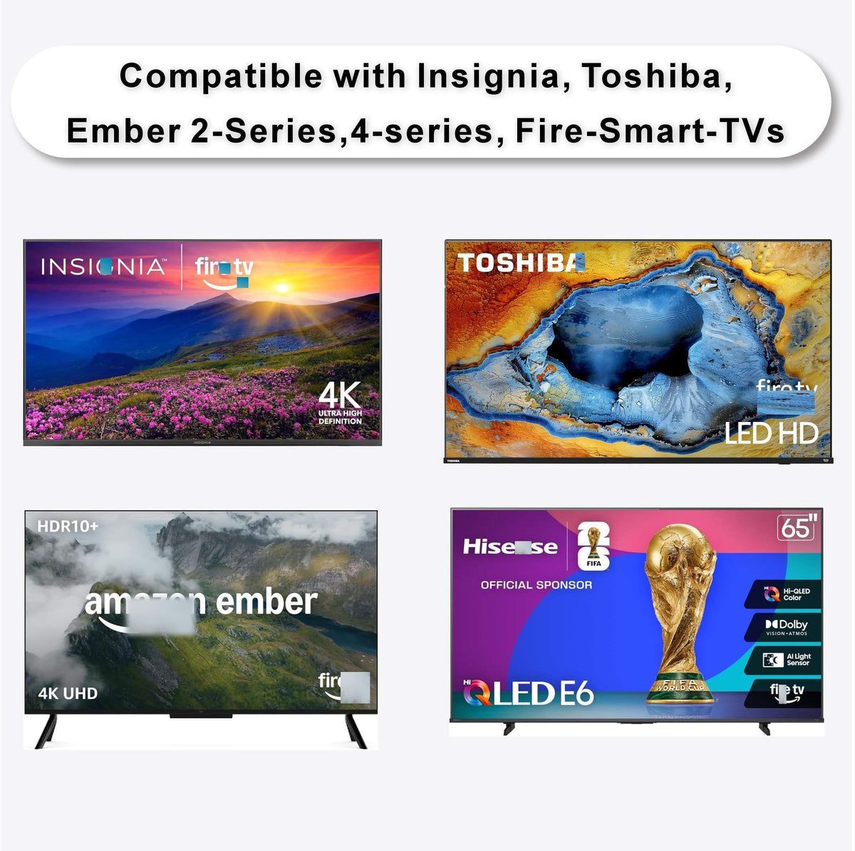 Replacement Remote Compatbile with Toshiba TV Remote, 2026-2020