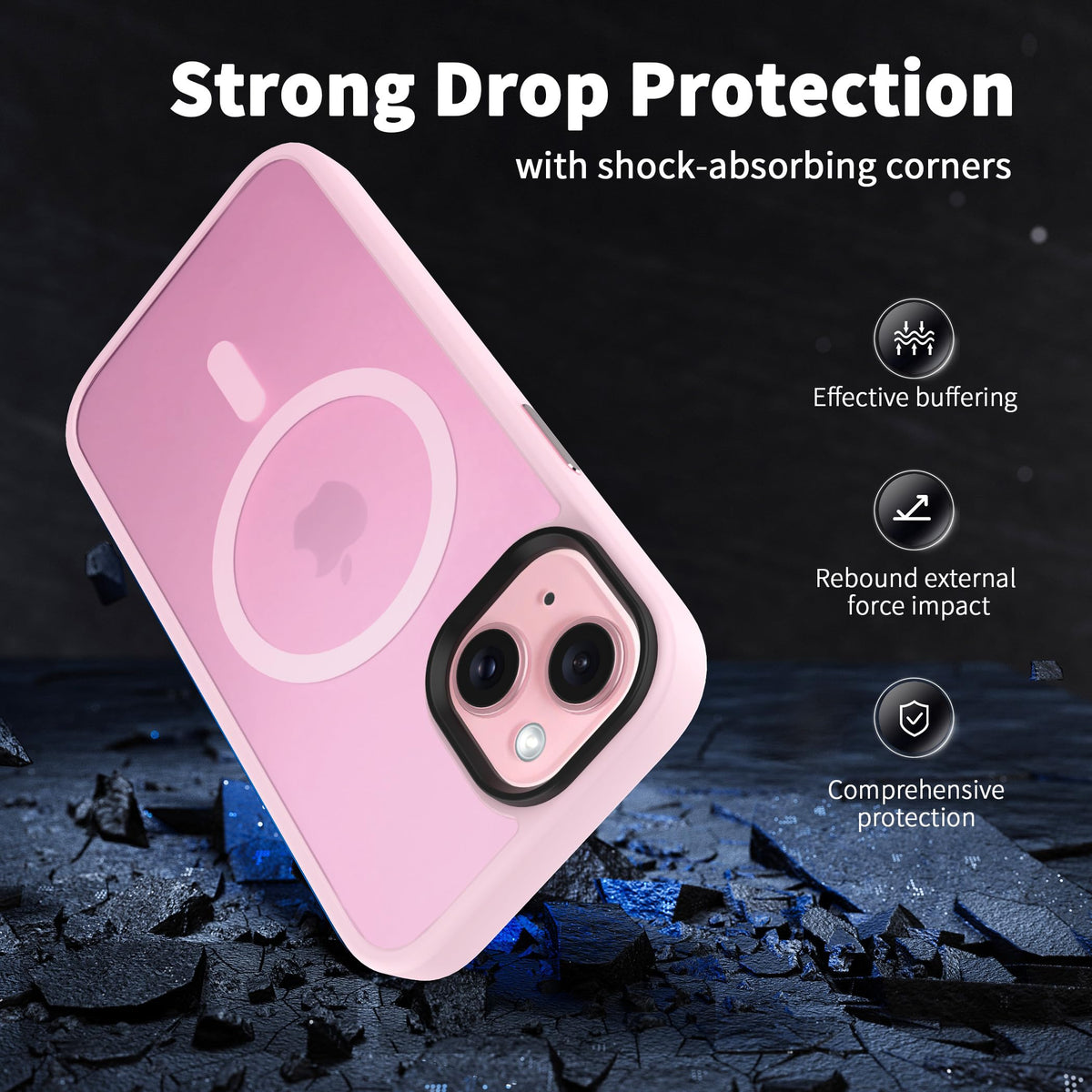CACOE Magnetic Case for iPhone 17 6.3 inch, Light Purple