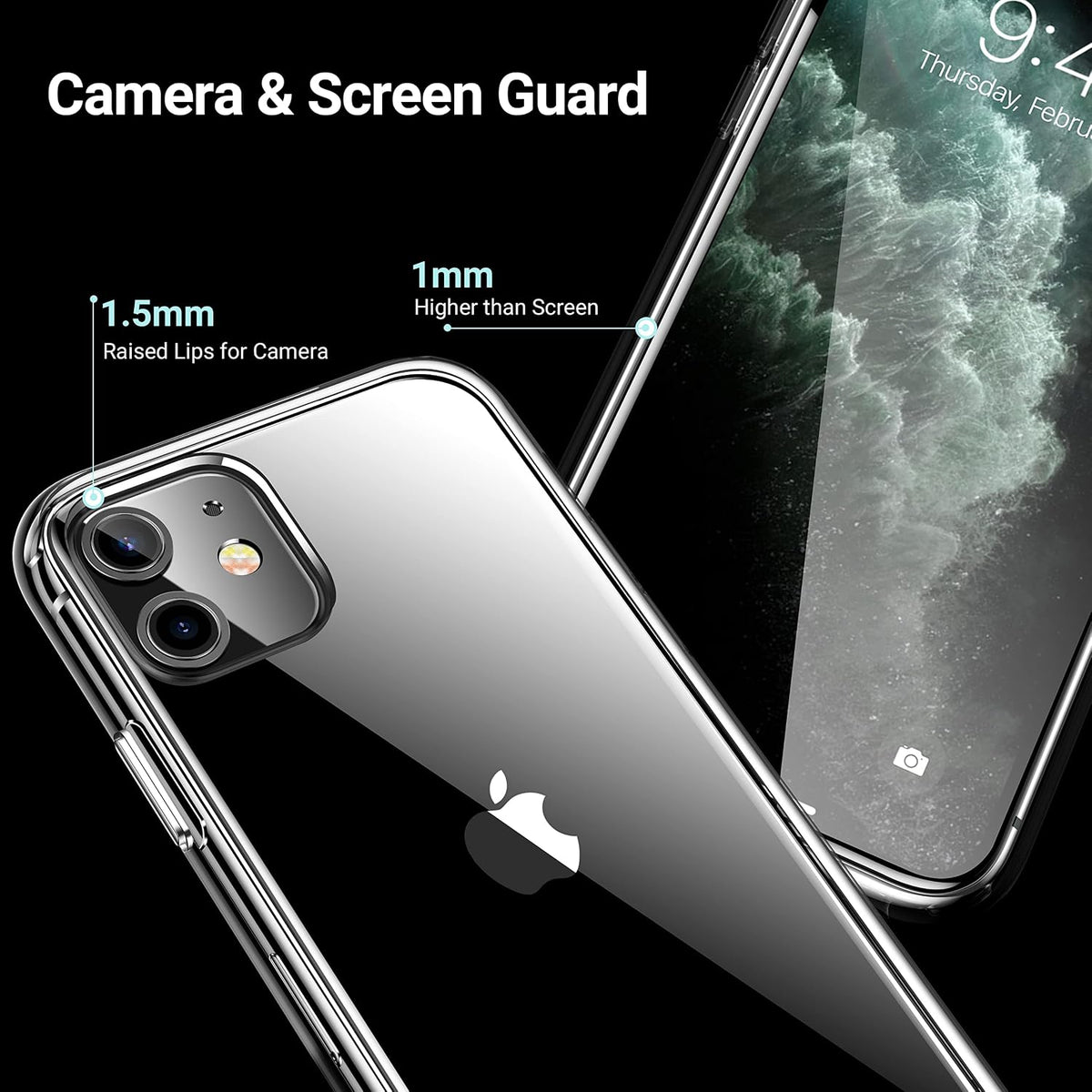 CASEKOO for iPhone Air Case, Crystal Clear, Patented Anti-Yellowing, Slim