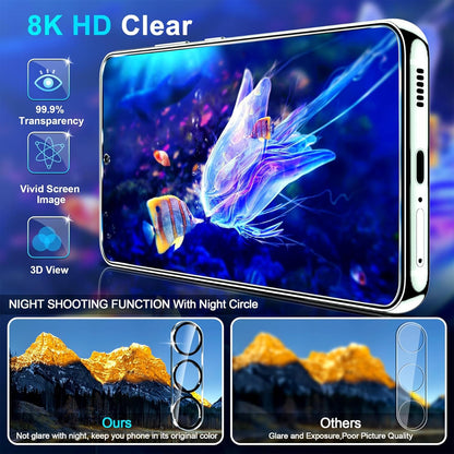 firtstnow 3 Pack for Samsung Galaxy S26 Ultra Screen Protector Tempered Glass + 3 Pack Camera Lens Protector, Military Grade Shatterproof, 9H Hardness, Fingerprint Unlock,Case Friendly 6.9 Inch
