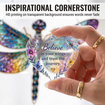 4" Acrylic Sea Turtle Suncatcher for Windows, Inspirational Gift for Women
