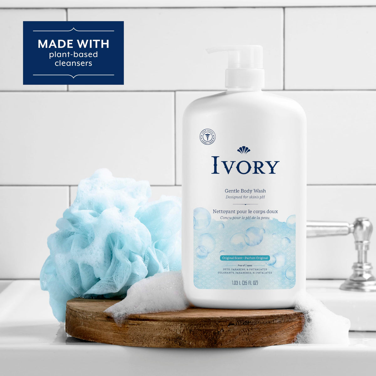 Ivory Body Wash Designed for the Whole Family, Original Scent, 35 fl oz