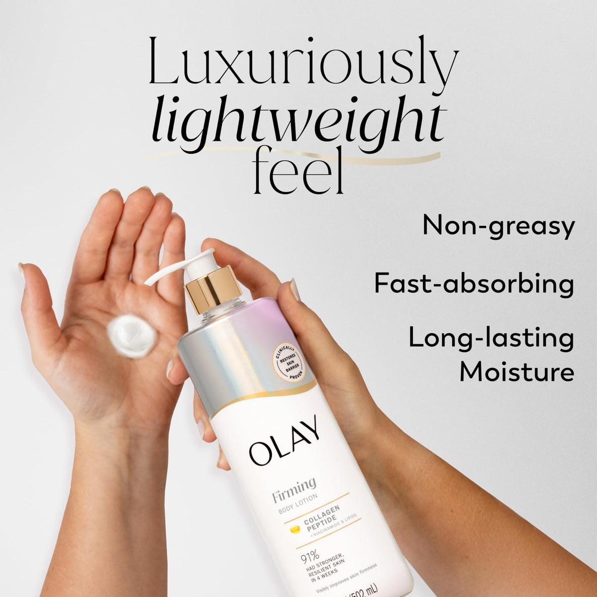 Olay Super Serum Hand & Body Lotion, Luminous & Resilient Skin, 17 fl oz