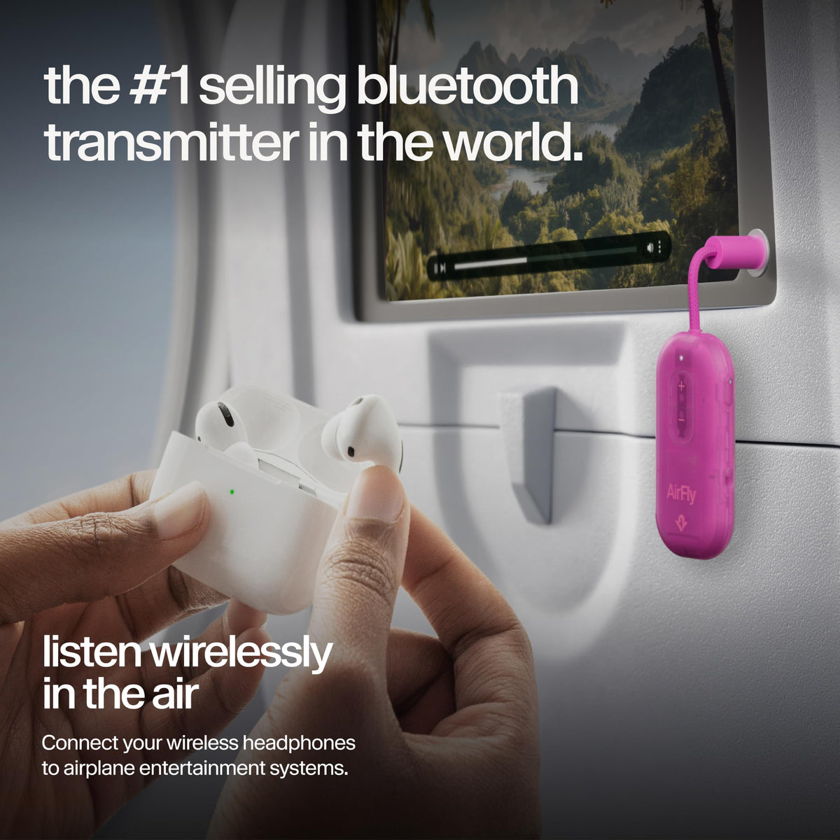 Twelve South AirFly SE, Bluetooth Wireless Audio Transmitter Adapter, White