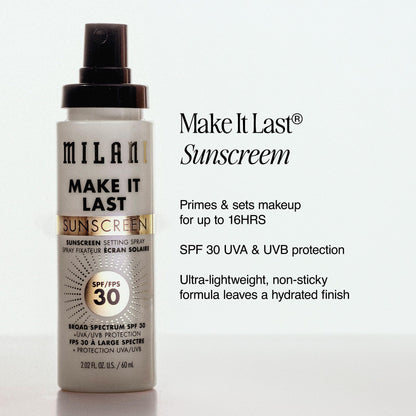 Milani Make It Last Microfine Mist Setting Spray for Makeup - 16 Hour Wear