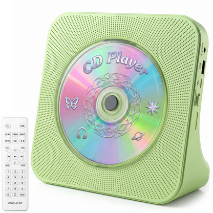Gueray CD Player Portable Bluetooth Desktop CD Player for Home (Black)