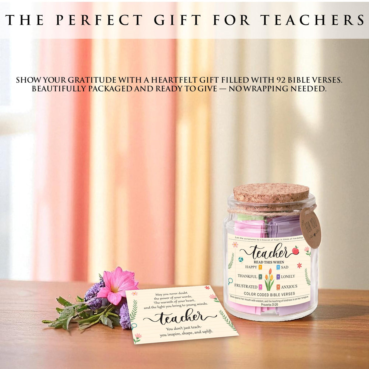 Read This When Bible Verses Jar – Birthday Gifts for Women, Christian Gifts, Christmas Gift for Women, Gift for Mom from Daughter
